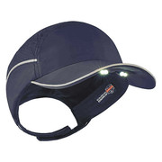 Ergodyne Bump Cap, Long Brim Baseball, Polyethylene, Hook-and-Loop Suspension 8965