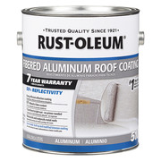 Rust-Oleum Aluminum Roof Coating, 0.9 gal, Light Gray, Finish: Unfinished 301907