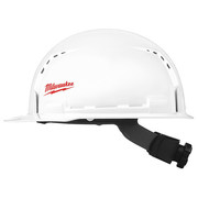 Milwaukee Tool Front Brim Vented Hard Hat w/BOLT Accessories  – Type 1 Class C 48-73-1001