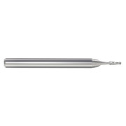 Zoro Select Ball End Mill, Single End, 1/16", Carbide 251-001120