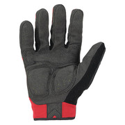 Ironclad Performance Wear Leather Gloves, Black/Red, 2XL, PR IEX-MIGR5-06-XXL