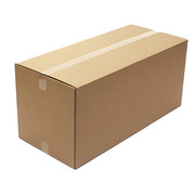 Zoro Select Shipping Carton, Kraft, 18 In. L, 10 In. D 11A761