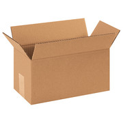 Zoro Select Long Corrugated Boxes, 12" x 6" x 6", Kraft, 25/Bundle 11R201