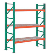 Lyon Pallet Rack Starter Unit, Teardrop, Roll Formed Style, 144 in H, 120 in W, 48 in D 97SWD120048144