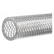 Zoro Select Reinforced Clear PVC Tubing, 1/2" ID x 3/4" OD x 25 Ft. L ZUSA-HT-43