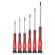 Milwaukee Tool General Purpose Screwdriver Set, Phillips/Slotted Tip, Ergonomic with Tip ID on End, 6-Piece 48-22-2606