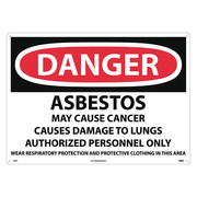 Nmc Danger Asbestos Sign, D95AD D95AD