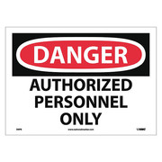 Nmc Danger Authorized Personnel Only Sign, D9PB D9PB