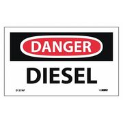 Nmc Danger Diesel Label, Pk5 D127AP