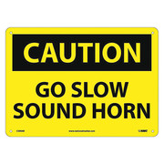 Nmc Caution Go Slow Sound Horn Sign, C500AB C500AB