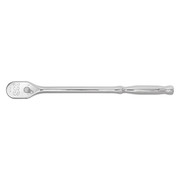 Sk Professional Tools 1/2" Drive 90 Geared Teeth Pear Head Style Hand Ratchet, 15" L, Chrome Finish 80221
