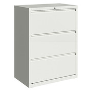 Hirsh 3 Drawer Lateral File Cabinet, White, Legal/Letter 23697