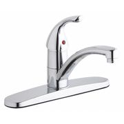 Elkay Lever Handle, Residential / Commercial 3 Hole Sink, SS, 2 Bowl, 33"x22, Faucet 2 Hole LK1000CR