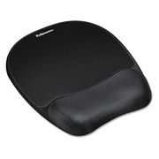 Fellowes Mouse Pad, w/wrist Rest, Nonskid, 7x9, Black 9176501