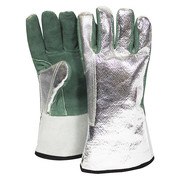 National Safety Apparel Aluminized Gloves, 285F, 13", PR DJXGSP382-NR