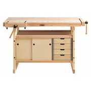 Sjobergs Wood Work Bench, 4 Drawer, 19" x 34" SJO-66822K
