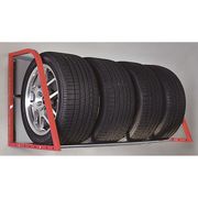 Hyloft Adjustable Red Wall Tire Rack, 48" 01012