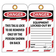 Nmc Danger Equipment Locked Out Tag, Pk10 JMTAG1
