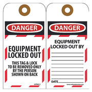 Nmc Danger Equipment Locked Out Tag, Pk25 LOTAG17-25
