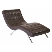 Ave 6 Chaise Lounge, 32" x 30", Upholstery Color: Espresso BAK72-E34