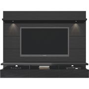 Manhattan Comfort Cabrini 2.2" Floating Wall Theater Entertainment Center, Black 23853