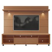 Manhattan Comfort Cabrini TV Stand and Floating Wall TV Panel 2.2, Maple Cream 2-1535482354