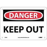 Nmc Danger Keep Out Sign, D59A D59A