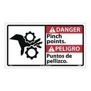 Nmc Danger Pinch Points Sign - Bilingual DBA9P
