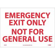 Nmc Emergency Exit Only Not For General Use Sign M45PB