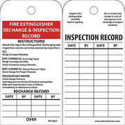 Nmc Fire Extinguisher Recharge & Inspection Record Tag, Pk25 RPT26ST