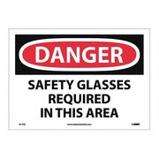 Nmc Danger Safety Glasses Required In This Area Sign D11PB