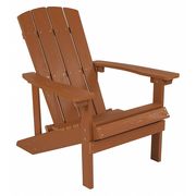 Flash Furniture Teak Charlestown Adirondack Chair, Teak Wood, 29.5 W 35 H, Polystyrene, Stainless Steel Seat JJ-C14501-TEAK-GG