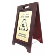 Hospitality 1 Source Bilingual Wet Floor Sign, 24 in H, 14 in W, WWF-BR WWF-BR