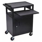 Luxor Cabinet Cart 400 lb. Capacity, 24"L x 18"W x 34"H LP34CLE-B