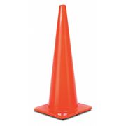 Tapco Traffic Cone, 36", PVC, Orange, 10 lb. 123-00001