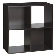 Onespace Organizer Shelf, 4 Cube, Espresso 50-412ES
