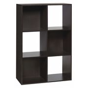 Onespace Organizer Shelf, 6 Cube, Espresso 50-612ES