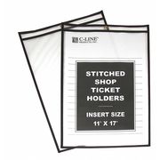 C-Line Products Shop Ticket Holders, 2 Side, 11 x 17", PK25 46117