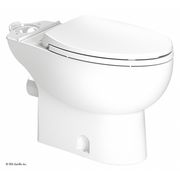Saniflo Toilet Bowl, Floor Mount, Elongated, White 087