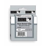 Dymo RHINO (R) Heat Shrink Tube Label 1/2" x 60"H, Black on White 18055
