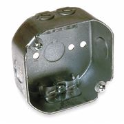 Raco Electrical Box, 15.5 cu in, Octagon Box, 2 Gangs, Galvanized Steel, Octagon 146