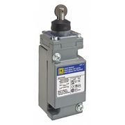 Telemecanique Sensors Heavy Duty Limit Switch, Plunger, Roller, 2NC/2NO, 10A @ 600V AC 9007C62D