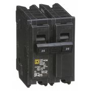 Square D Miniature Circuit Breaker, HOM Series 25A, 2 Pole, 120/240V AC HOM225