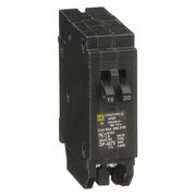 Square D Miniature Circuit Breaker, HOMT Series 15/20A, 1 Pole, 120/240V AC HOMT1520