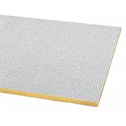 Armstrong World Industries Shasta Ceiling Tile, 24 in W x 48 in L, Square Lay-In, 15/16 in Grid Size, 16 PK 2906