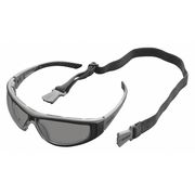 Delta Plus Safety Glasses, Gray Anti-Fog, Scratch-Resistant GG-45G-AF