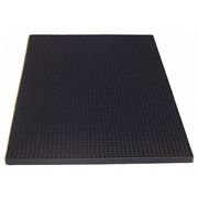 Tablecraft Bar Mat, Rubber Black 18"L x 12"W 1218BK