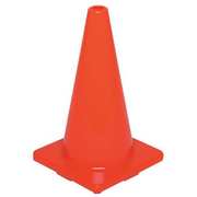 Zoro Select Traffic Cone, 18In, Orange, Weight: 2.3 lb 6FGZ7