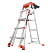 Little Giant Ladders Multipurpose Ladder, 90 Degrees , Staircase, Stepladder Configuration, 8 ft, Aluminum 15125-001