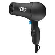 Conair Hairdryer, Hand, Black, 1875 W, Soft Surface 152B